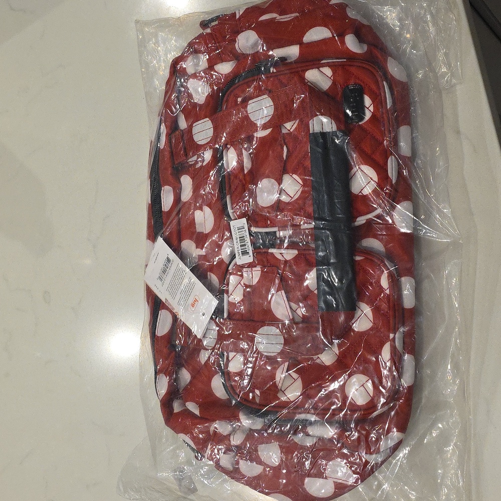Lug Jumper In Crimson Large Dot Still In Plastic Nwt